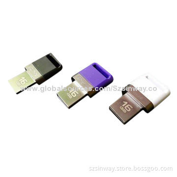 High-quality Micro Mini Dual-USB Flash Drives, 1-32GB for Smartphones and iPad